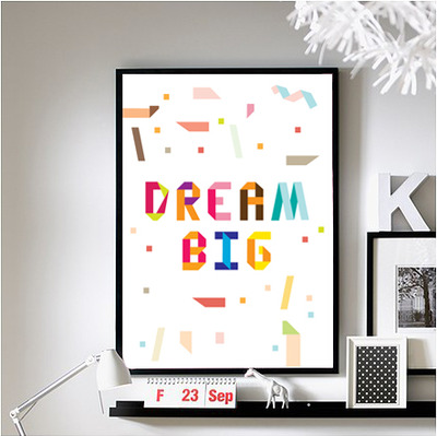 Dream Big Inspirational Poster