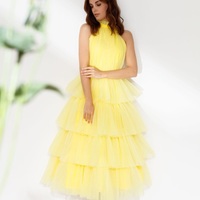 Princess A-Line Halter Tulle Ankle Length Prom Evening Dresses,Wedding Dresses - Thumbnail 3