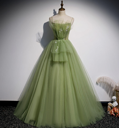Elegant Oliver Green Long Prom Dress Formal Dress