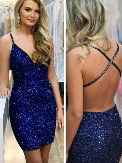 Sparkly Cute Sequins Homecoming Dresses