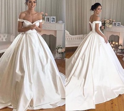 Off the Shoulder Wedding Dresses Bridal Gown