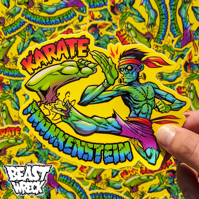 KARATE FRANKENSTEIN Sticker