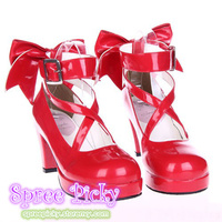 Lolita Princess Lady Bows Heel Madoka Shoes pre-order SP130232 - Thumbnail 2