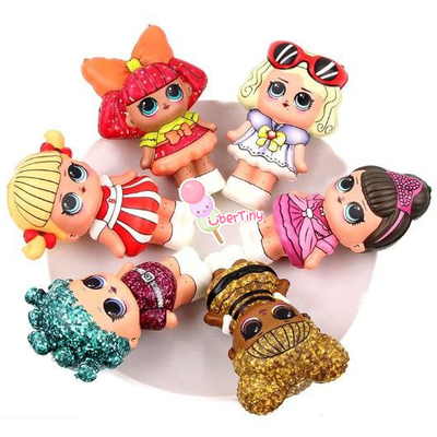 6 Pcs LOL Dolls Squishy