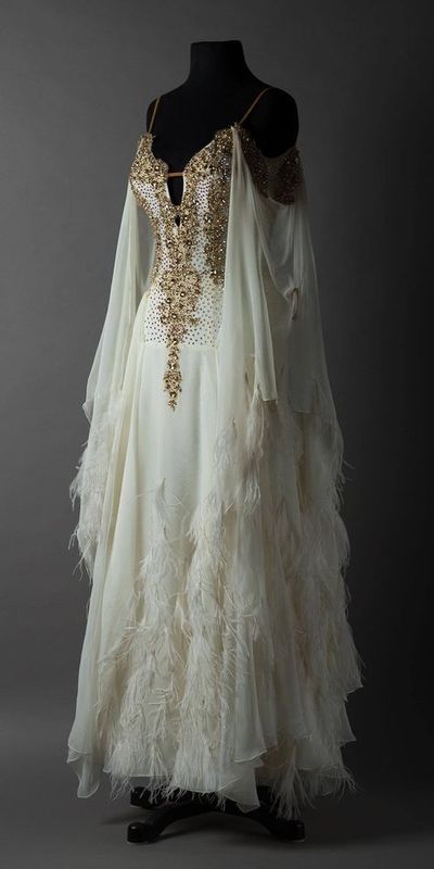 Unique Spaghetti straps Beaded Crystal Wedding Dress, Long Sleeves Feather Chiffon Wedding Dresses,585