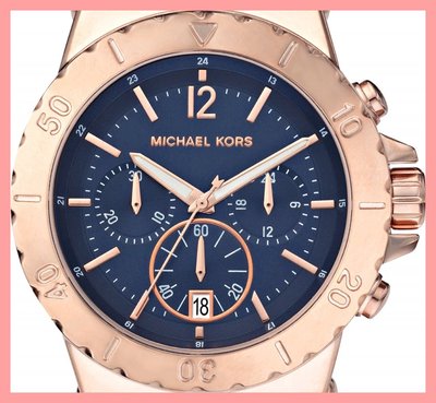 Michael kors women's watch chronograph dylan rose gold-tone style #: mk5410