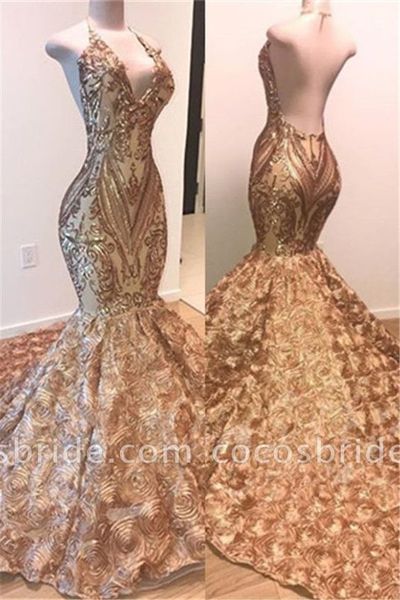 Champagne prom dresses, deep v neck prom dresses, lace prom dresses, flowers prom dresses, arabic prom dresses, court train prom dresses,625
