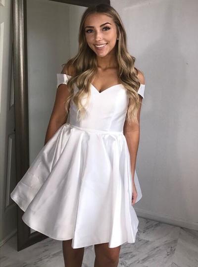 Off the Shoulder Short Prom Dress