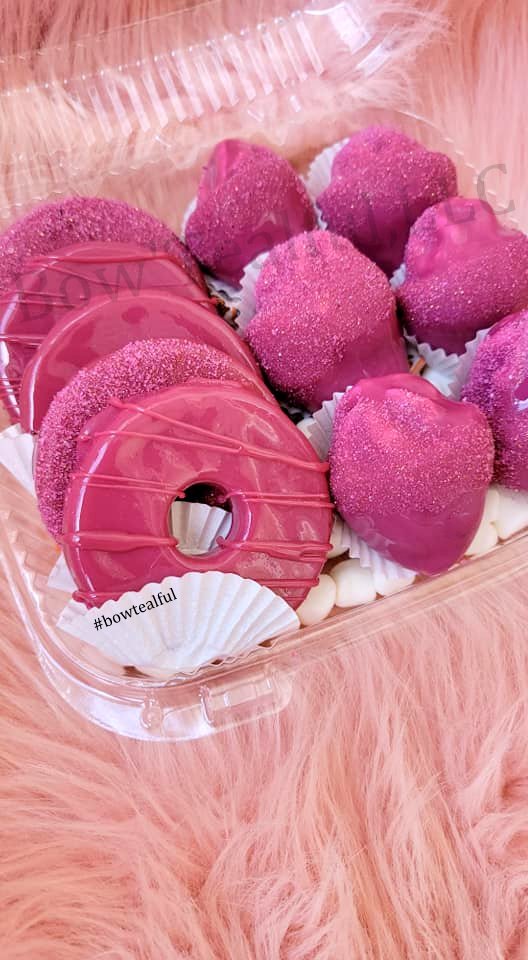 Candied Strawberry Cheesecake Bites (6)