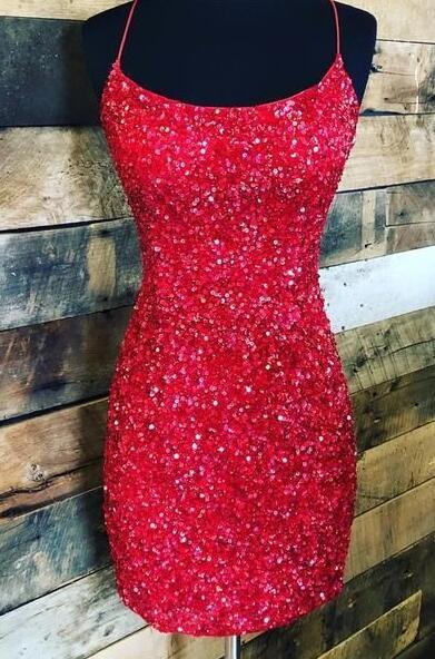 Sheath Backless Short Prom Dress Homecoming Dresses