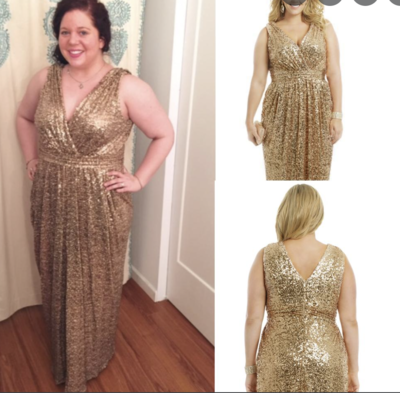 Plus Size V Neck Mother of the Bride Dresses