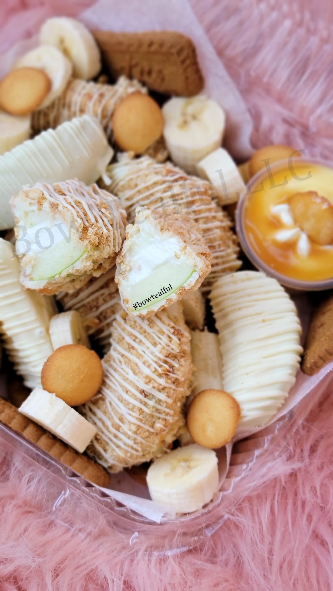 Gourmet Stuffed Apples Slices w/Cheesecake/Cream Cheese (8)