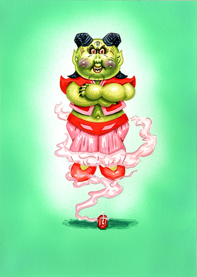 GENE In A Bottle / WES Master Final Art - Horrorible Kids - Series 6 2021