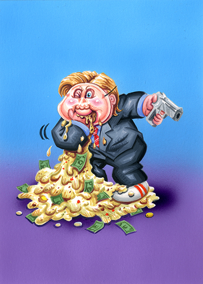 Purgin' PRESTON/ Yup PETER Final Art - Horrorible Kids - Series 6 2021