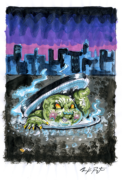 BUD C.H.U.D. / Sewer STU Color Rough - Horrorible Kids - Series 6 2021