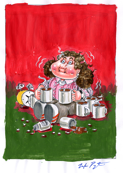 Nervous NANCY / NEVE Asleep Again Color Rough - Horrorible Kids - Series 6 2021