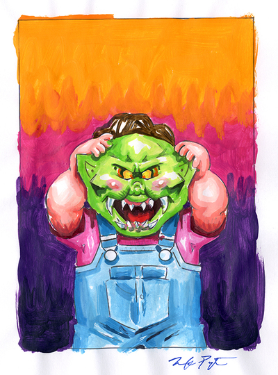 Haunted HOLLY / R.L. STINA Color Rough - Horrorible Kids - Series 6 2021