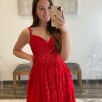 Cute A Line Spaghetti Straps Lavender Tulle Prom Dresses with Appliques - Thumbnail 2