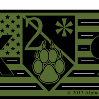 American 2** K-9 Flag decal - Thumbnail 2