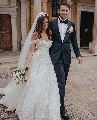 Sweet Ball Gown Off the Shoulder Lace Wedding Dresses, Beach Wedding Dresses