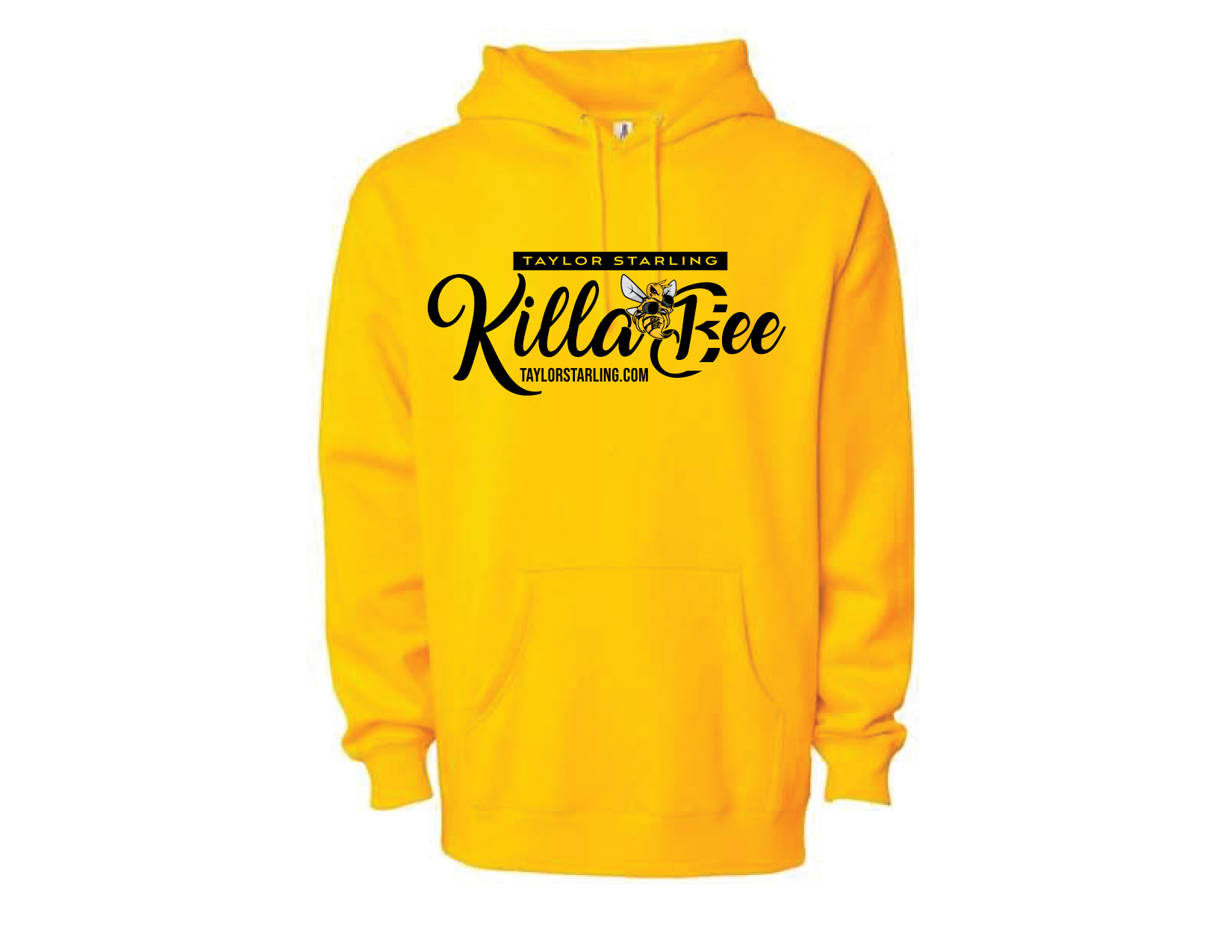 Killa Bee yellow unisex hoodie