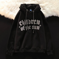 Children of the Sun Rhinestone Hoodie Sweater - Thumbnail 1