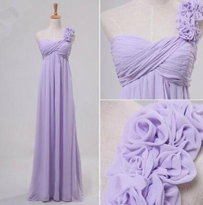 A-Line One-Shoulder Prom Dress Bridesmaid Dress