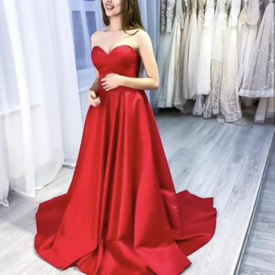 Sweetheart red prom dresses under 100 - Thumbnail 3