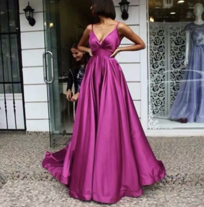 Fuchsia Prom Dresses under 100