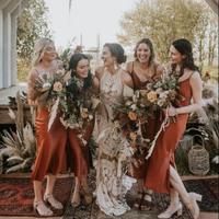 Spaghetti Straps Long Bridesmaid Dresses for Wedding Party,1272 - Thumbnail 1