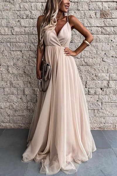 SP1605,Sexy prom dress spaghetti straps long evening dresses tulle formal gown