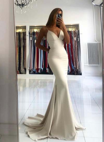 SP1115,Simple prom dress,spaghetti straps mermaid evening party dress