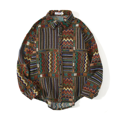 ETHNIC TRIBAL LONG SLEEVE SHIRT