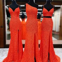 Sparkly Fashion Mermaid Sequins Long Prom Dress - Thumbnail 2