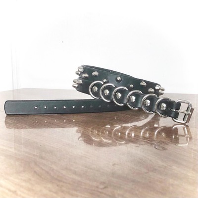 Staggered 1-row short British stud belt