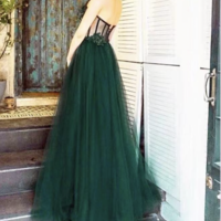 Green Prom Dresses with Beading - Thumbnail 2