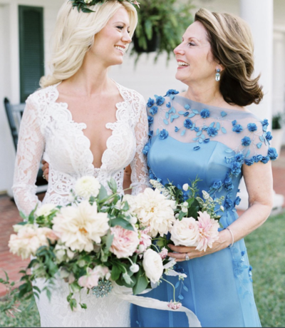 Dark Blue Mother of the Bride Dresses with Short Sleeves