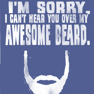 Awesome beard t-shirt