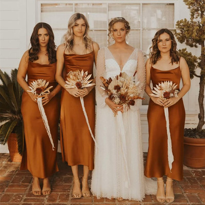 SP2052,Spaghetti straps bridesmaid dresses,silk satin bridesmaid dress,soft wedding party dresses