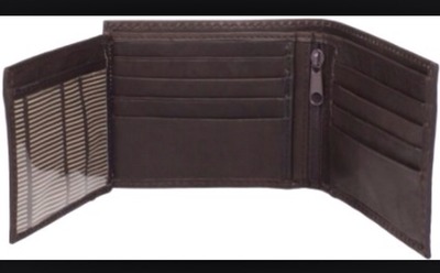 Kenneth cole reaction full grain cowhide leather traveler pass case wallet with contrast stitch detail