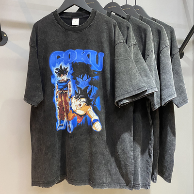 VINTAGE GOKU ACID WASH T SHIRT