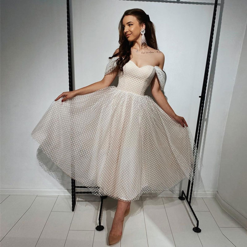 Champagne tulle short prom dress homecoming dress