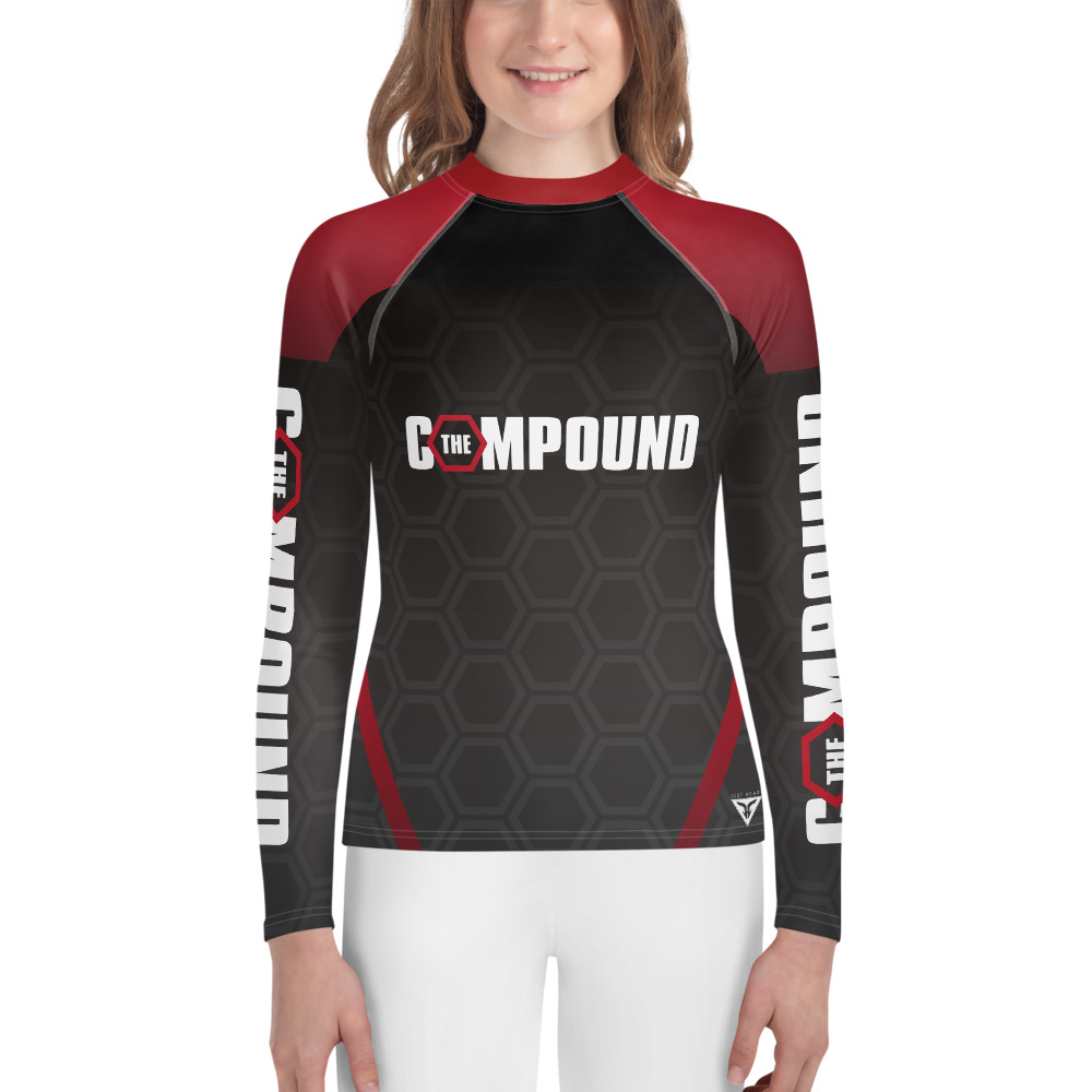Compound Gym unisex youth rash guard