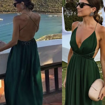 Convertible Forest Green Prom Dresses