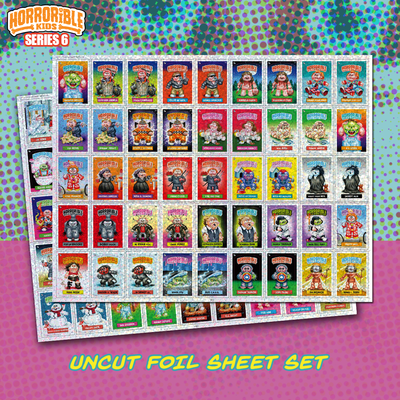 Horrorible Kids - Series 6 - Uncut Foil Sheet Set