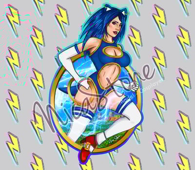 Blue Hedgehog - Sticker