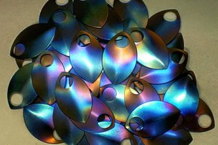 Flame Painted Titanium Scales