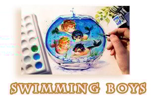 Swimming Boys