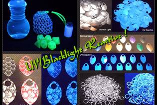 UV Reactive Dice Bags (glows under black light)