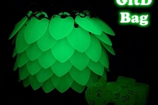 Glow in the Dark Scale Dice Bags